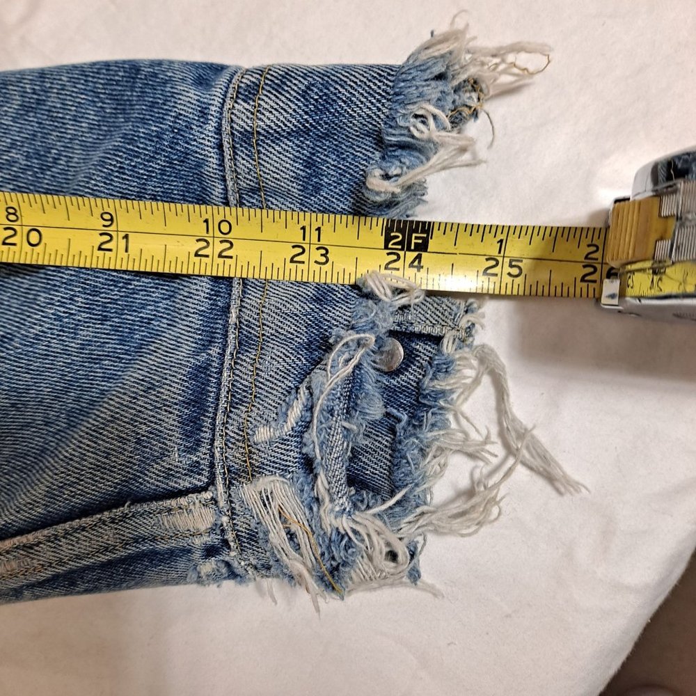 Vintage Storm Rider Lee Jean Jacket Men 46 Long Union Made Blanket Lined Denim - Picture 13 of 15